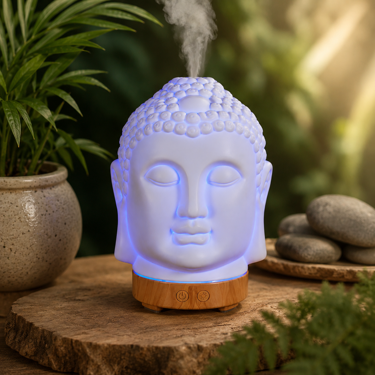 Diffuseur d'arômes Bouddha avec LED