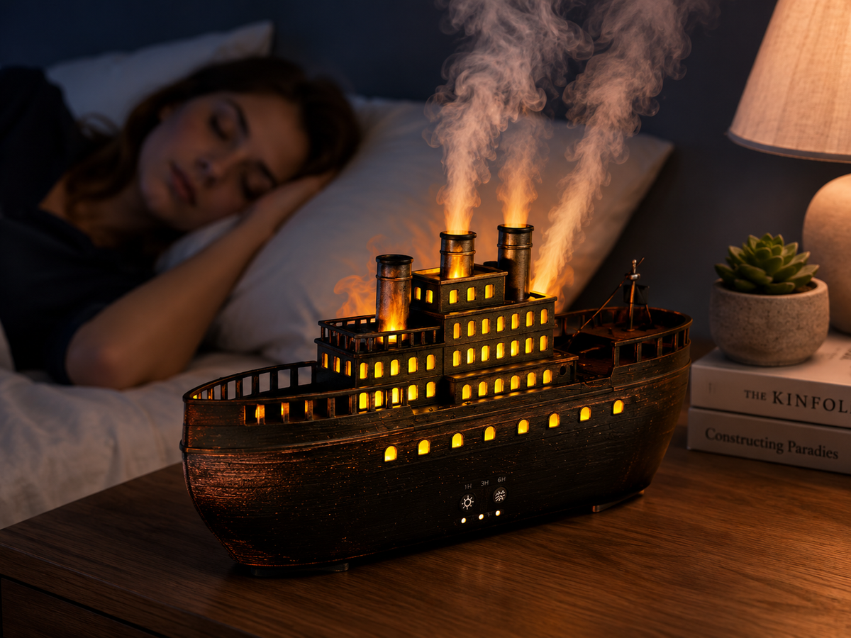 Diffuseur d'arômes Bateau à Vapeur avec LED