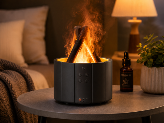 Diffuseur d'arômes Feu de Camp avec LED