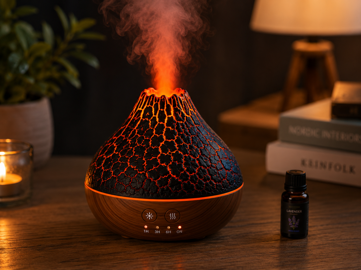 Diffuseur d'arômes Brume Volcan avec LED