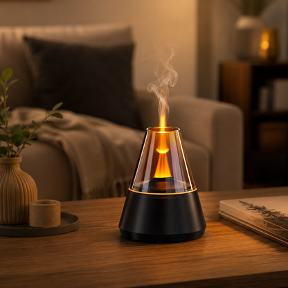 Mini diffuseur d'arômes USB portable avec veilleuse multicolore